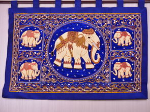 東南亞風(fēng)格手工藝品 高檔軟裝布藝壁飾橫款五象大掛毯的批發(fā)與銷售